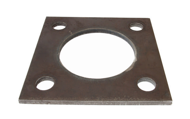 ANKERPLATE 160x160x10 Ø17 C-C:100mm. SENTERHULL Ø80 UBELAGT STÅL