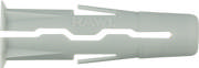 RAWLPLUG UNO 6x28 NYLONPLUGG MED KRAGE