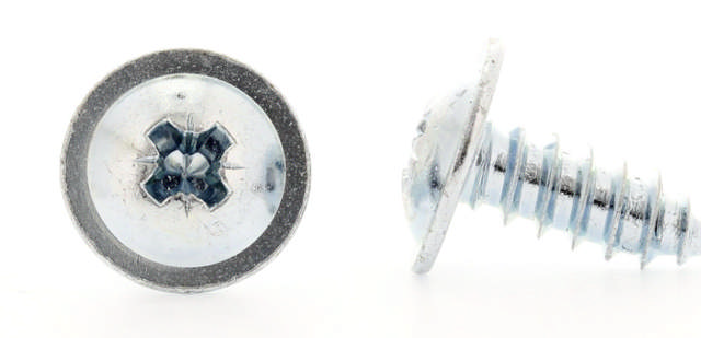 PLATESKRUE LINSEHODE MED FLENS OG POZIDRIV BS 4174 ELFORSINKET, BUTT ENDE