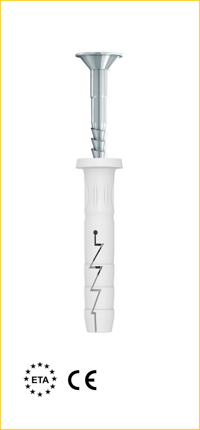 SPIKERPLUGG 5/10x35 RAWLPLUG FX-N-C MED RUND KRAGE