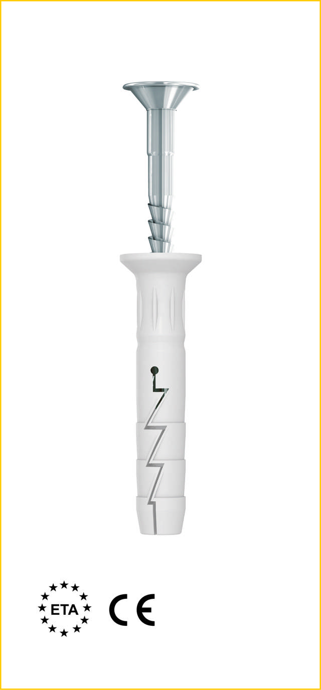 SPIKERPLUGG 6/21x50 RAWLPLUG FX-N-L MED SENK KRAGE