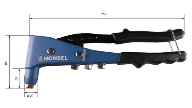 BLINDNAGLETANG HÅND BZ44 VVG HONSEL