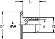 MØBELKNAPP MED PLANT HODE